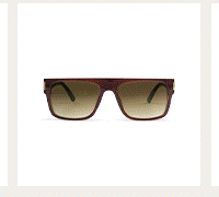 Aspen Square Sunglasses in Dark Cherry