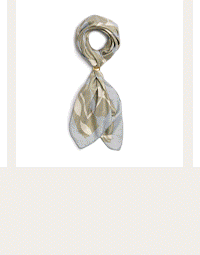 Stripe Satin Multiway Scarf in Sage and Pastel Blue