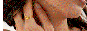  Molten Luxe Waterproof Gold Wrap Ring