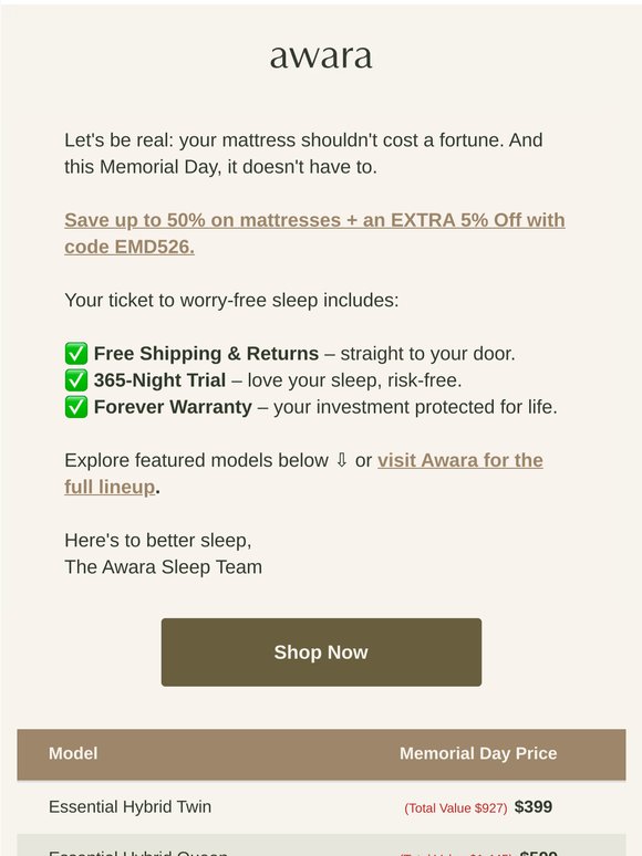 Memorial Day Starts Early 💚 Save up to 50% + EXTRA 5%