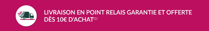 livraison en point relais offerte et garantie