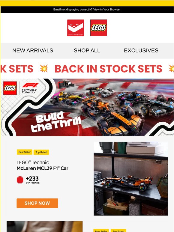 💥 BACK IN STOCK SETS 💥