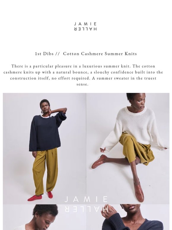 1st Dibs // Cotton Cashmere Summer Sweaters