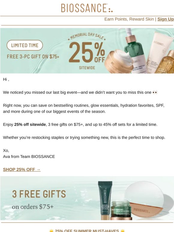 Try something new before 25% off ends! 🐚