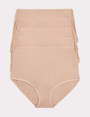 5pk Pure Cotton Full Briefs