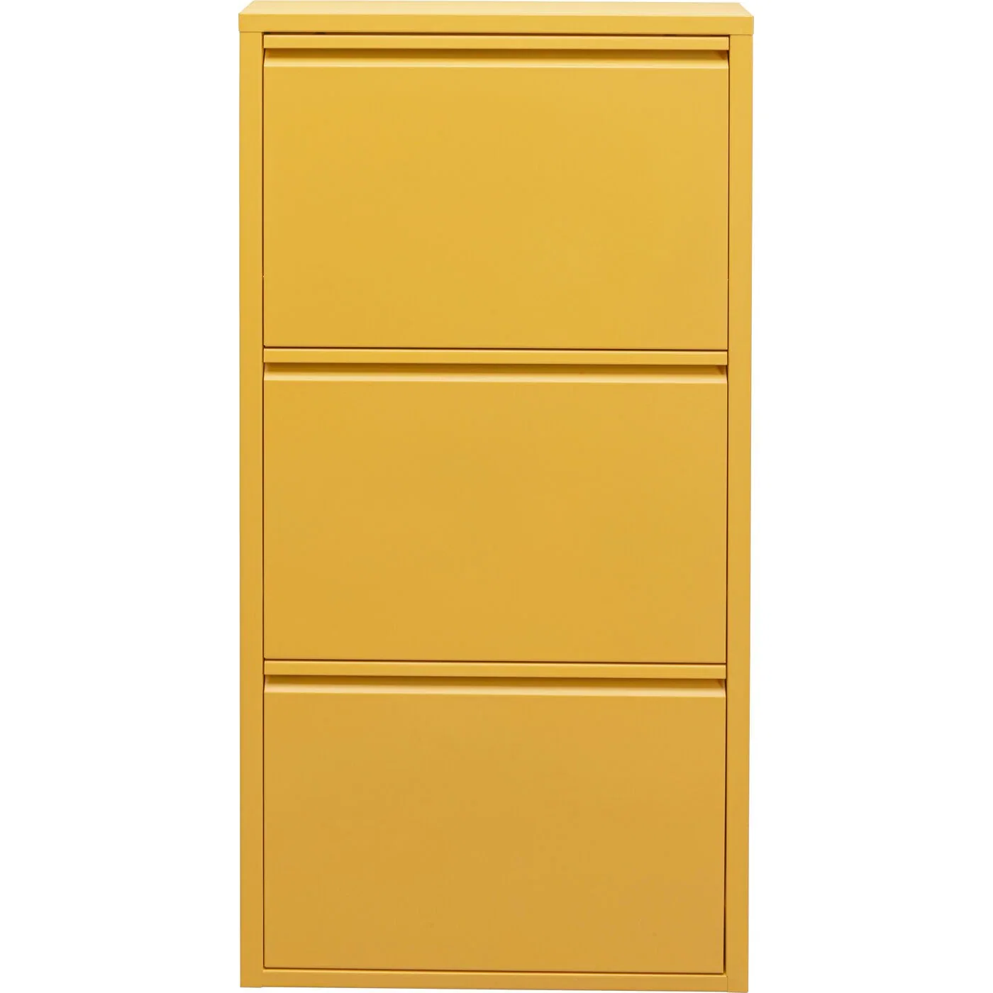 Image of Kare Design Schoenenkast Caruso - geel - 3 laden