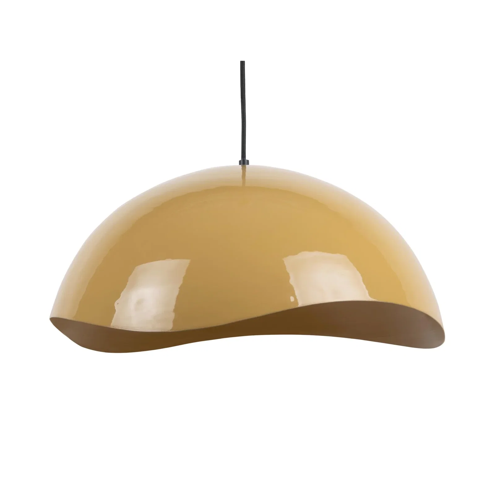 Image of Leitmotiv hanglamp Waved Groot - geel - Ø50cm