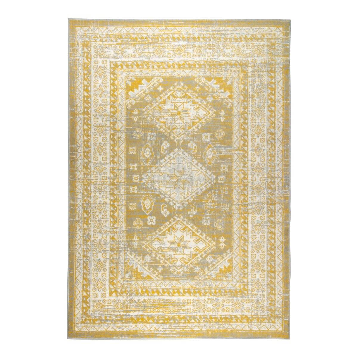 Image of Interieur05 vintage vloerkleed Aila - geel - 190 x 290 cm