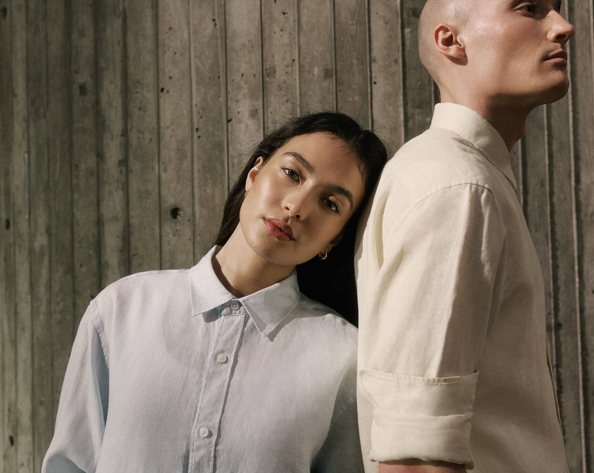 Long-Sleeve Linen Shirt