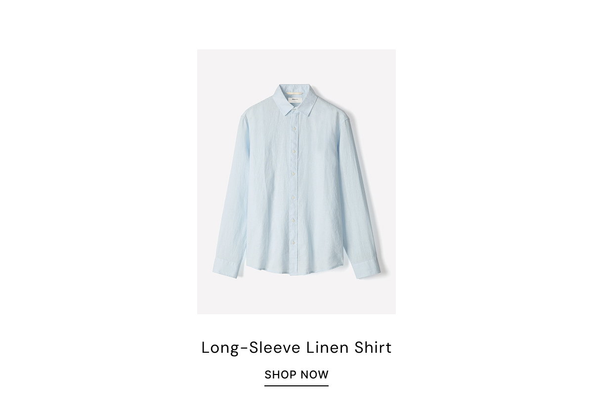 Long-Sleeve Linen Shirt