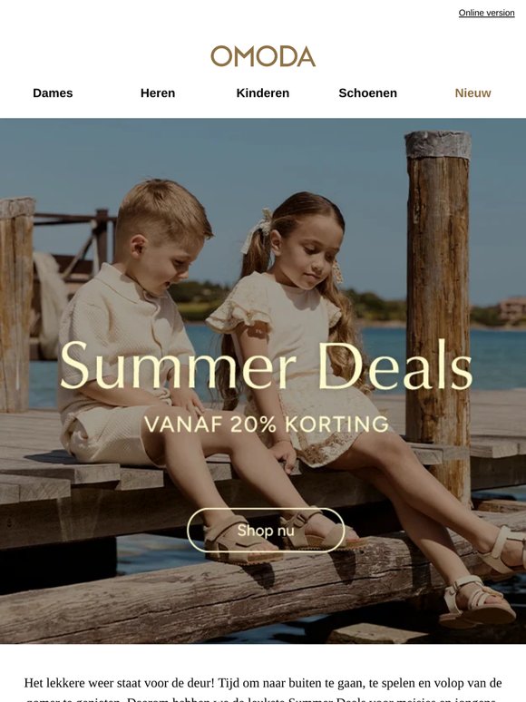 Summer Deals-alert! Vanaf 20% korting 🌞