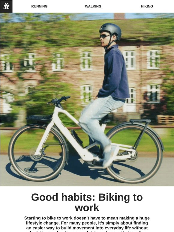 Good habits: Biking to work