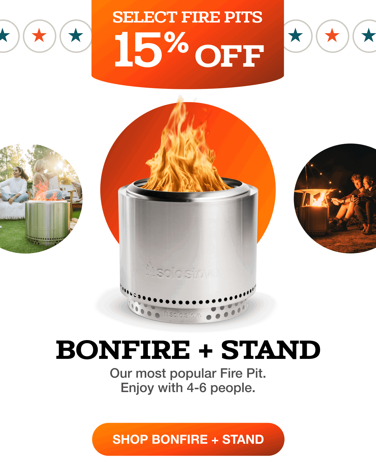 Bonfire 19.5 Fire Pit + Stand Bundle