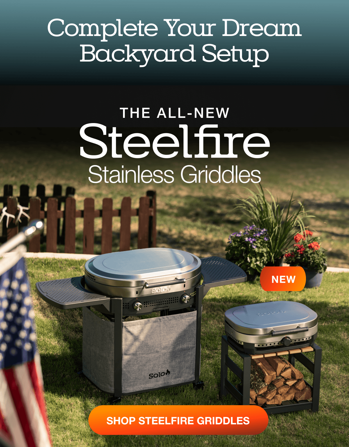 Steelfire 22 Stainless Griddle