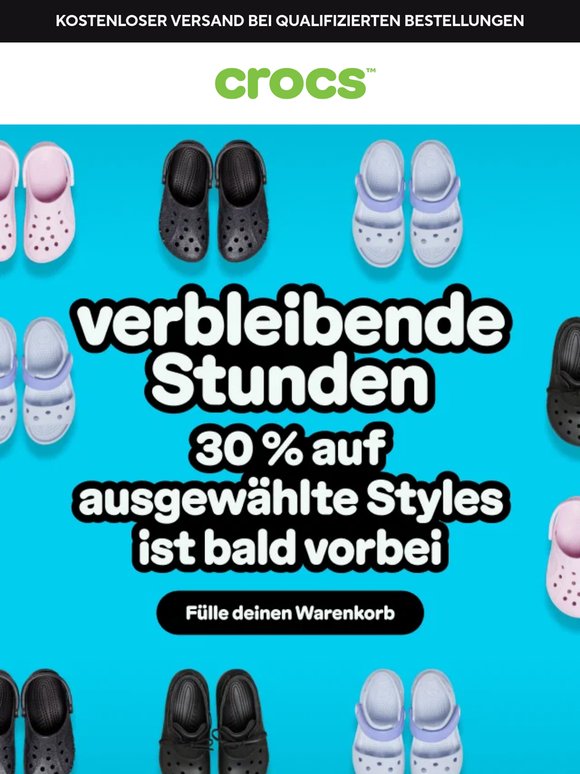 30 % auf ausgewählte Styles endet bald ⌛