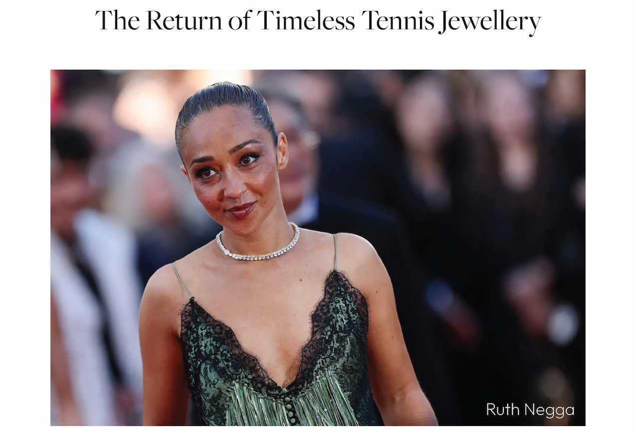 The Return of Timeless Tennis Jewellery