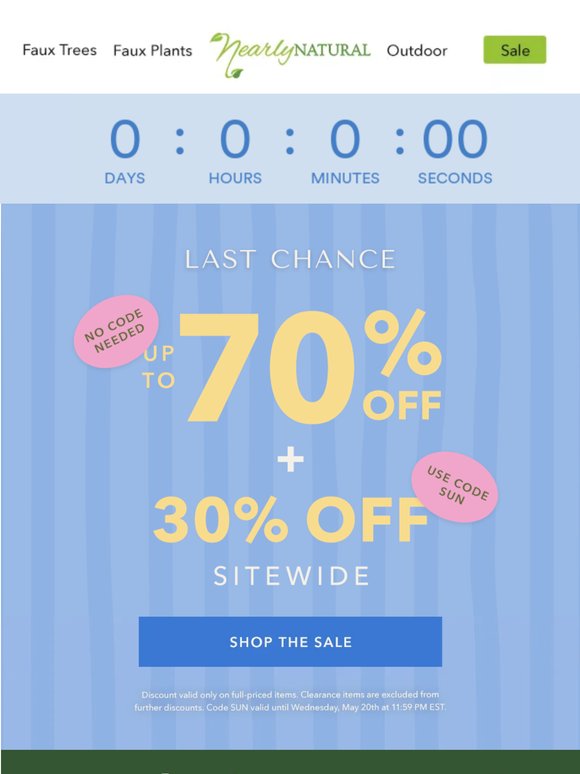 Final Hours for Our Warehouse Sale