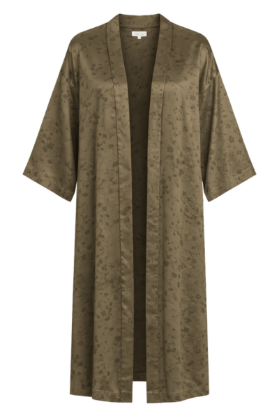 Iris Satin Kimono
