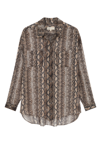 Mosshart Snake Chiffon Shirt