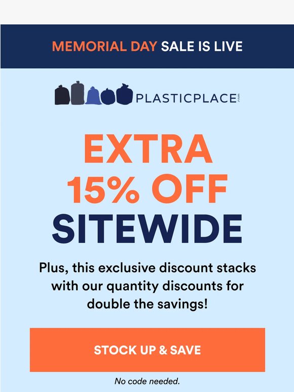 15% Off Sitewide Starts Now