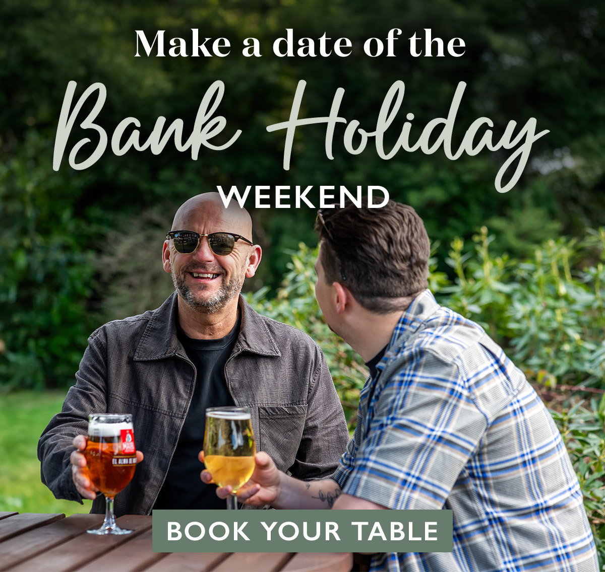 Spend the long weekend soaking up the sun in our beer gardens. Book your seat now.