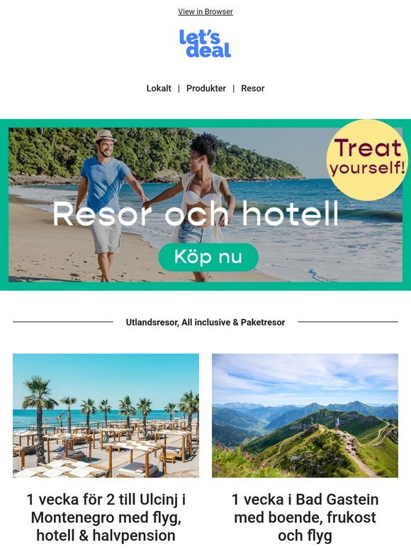 ✈️ Upp till 50% på Charter, All inclusive & Paketresor