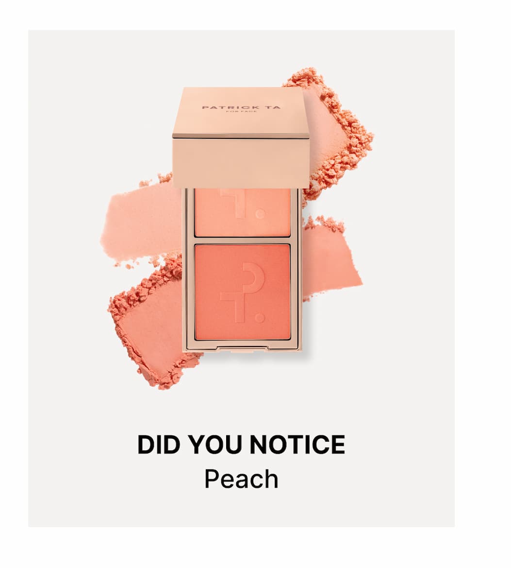 Patrick Ta Transition Blush Duo in Did You Notice peach