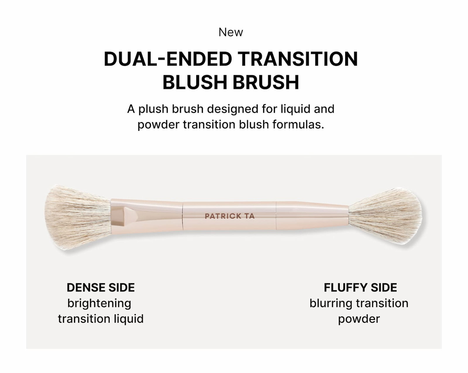 Patrick Ta dual-ended transition blush brush