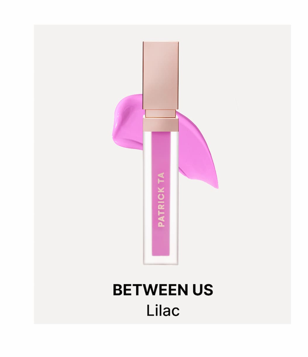 Patrick Ta liquid blush in Between Us lilac