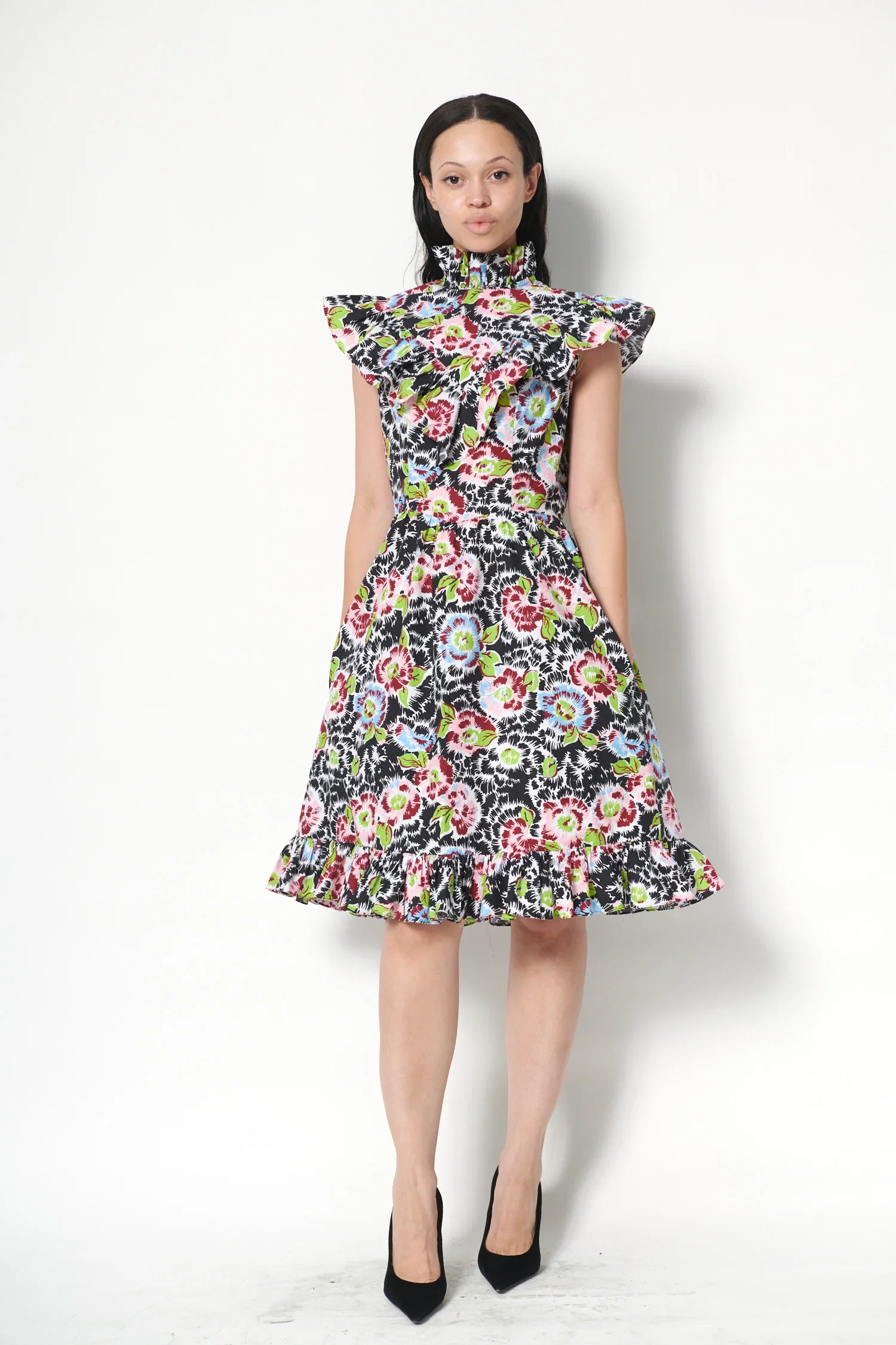 Image of Caroline Dress in Flower Riot