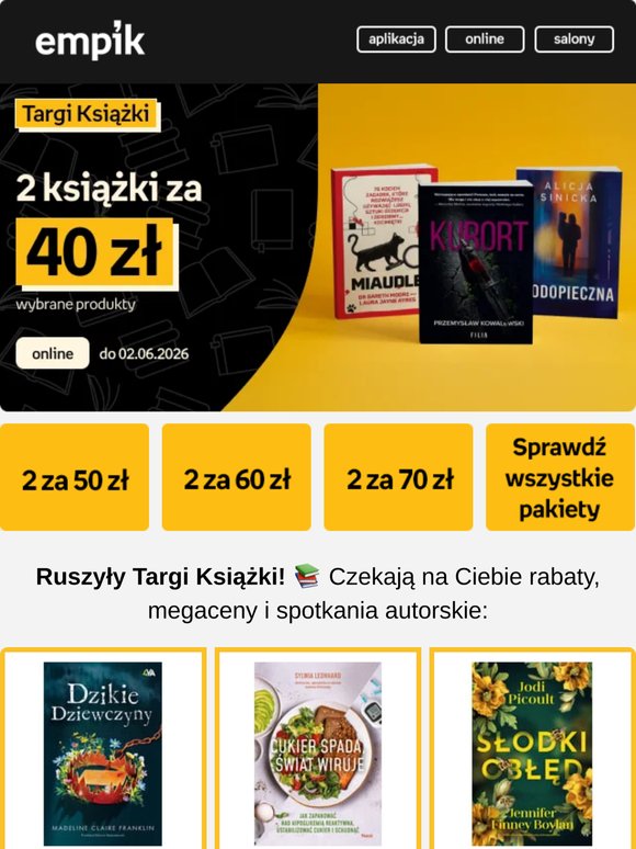 📚 Ruszyły Targi Książki! Okazje czekają - pakiety książkowe już od 40 zł!