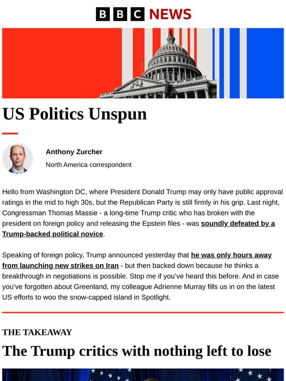 US Politics Unspun: The Republicans losing to Trump