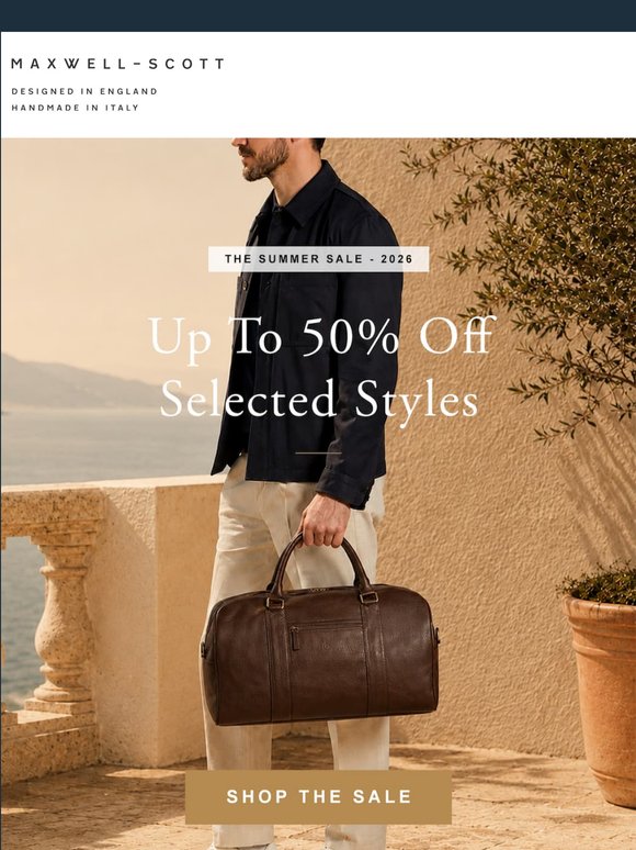 Up to 50% off — the Summer Sale starts now.