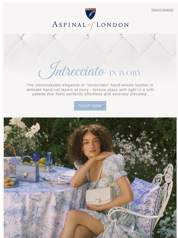 Intrecciato in Ivory