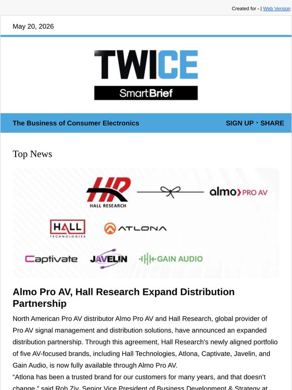 Almo Pro AV, Hall Research Expand Distribution Partnership