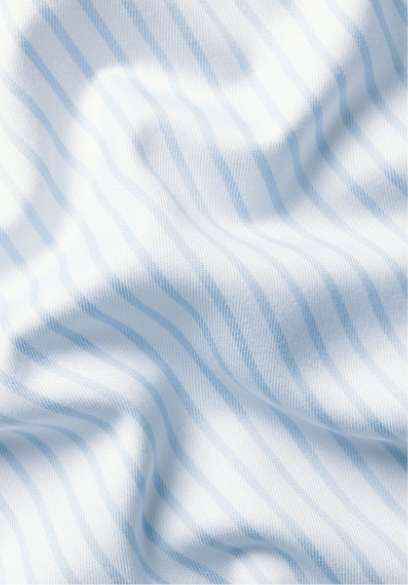 Non-Iron Twill Stripe Shirt – Light Blue