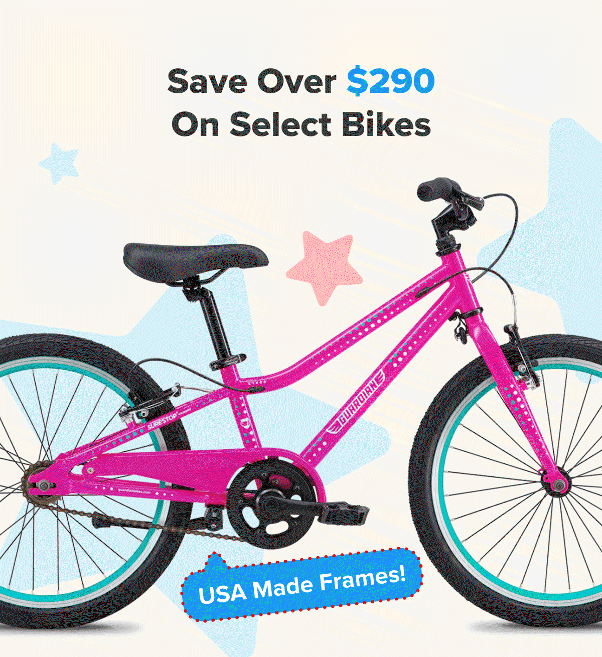 Save Over $290 On Select Bikes