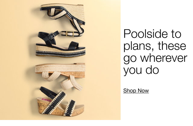 Poolside to plans, these go wherever you do Shop Now