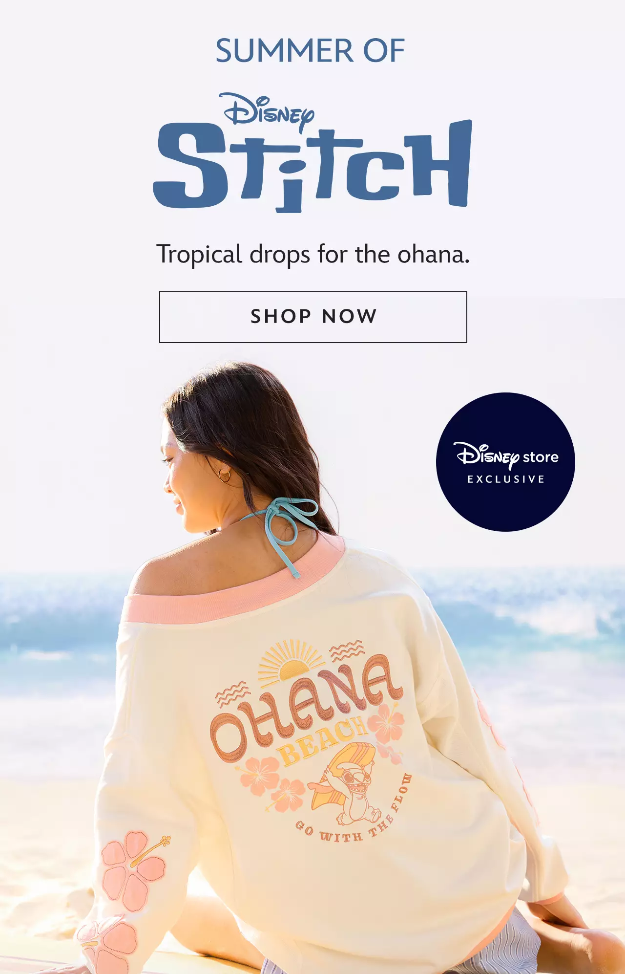 Summer of Stitch. Tropical drops for the ohana. Disney Store Exclusive. | Shop Now