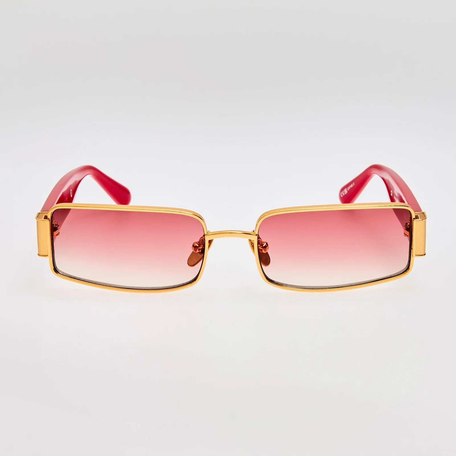 Image of Kaia Sunglasses in 22K Gold and Red