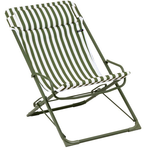 Shop Lafuma Transaswing Airlon Stripe Folding Rocking Deckchair