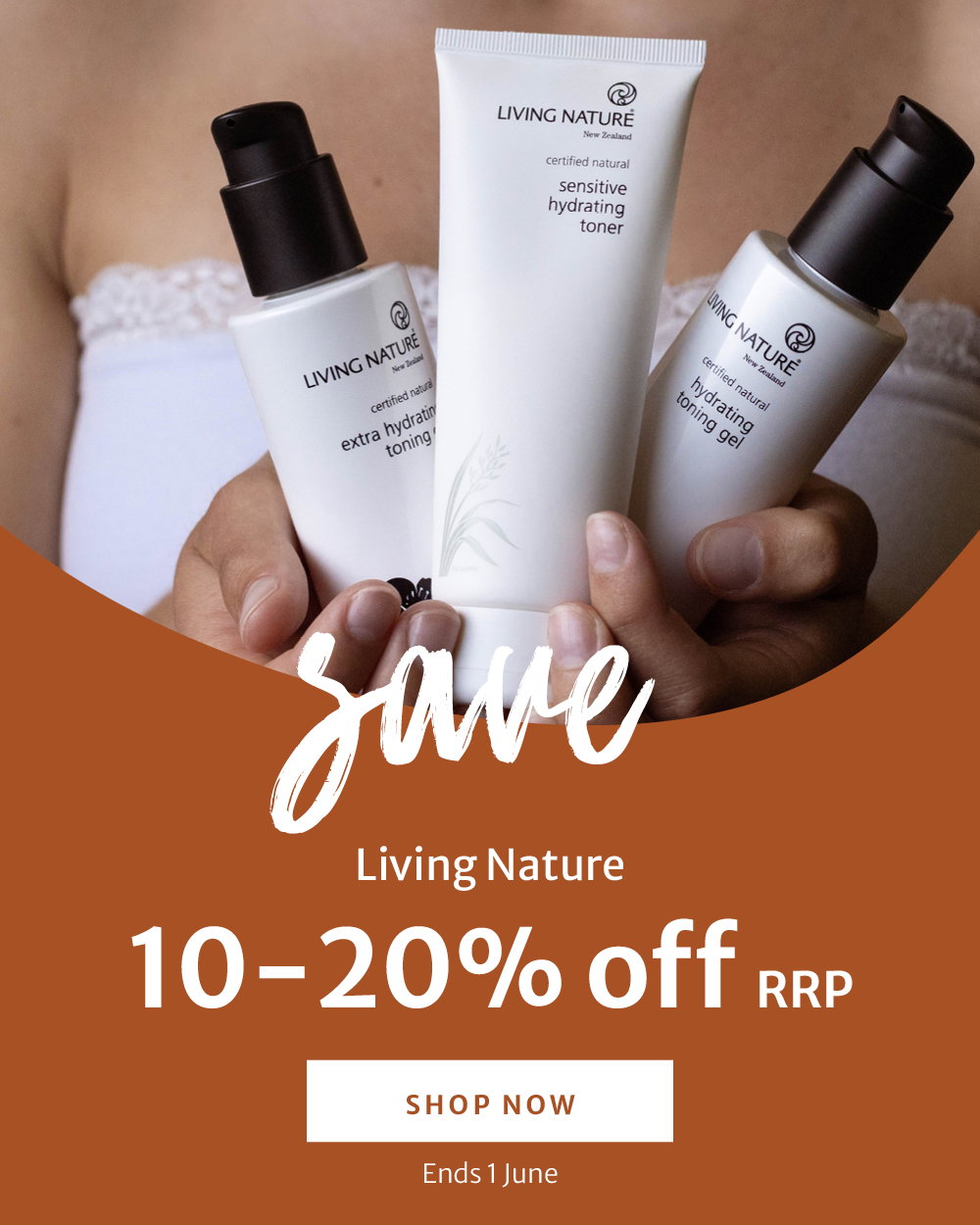 10-20% off RRP on Living Nature