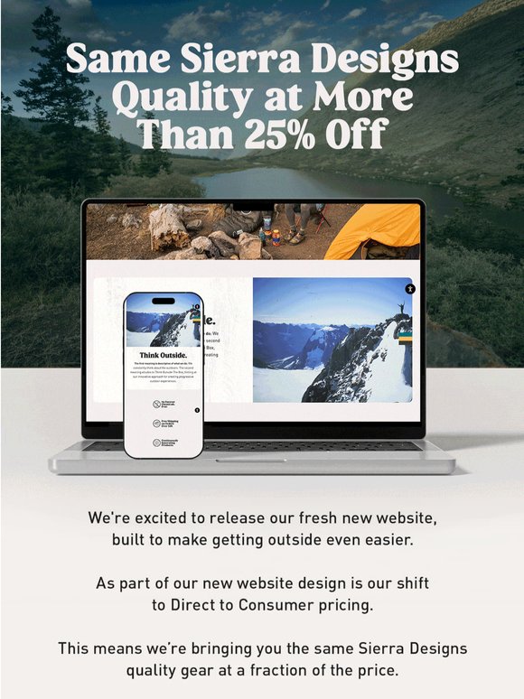 Sierra Designs is More Affordable Than Ever