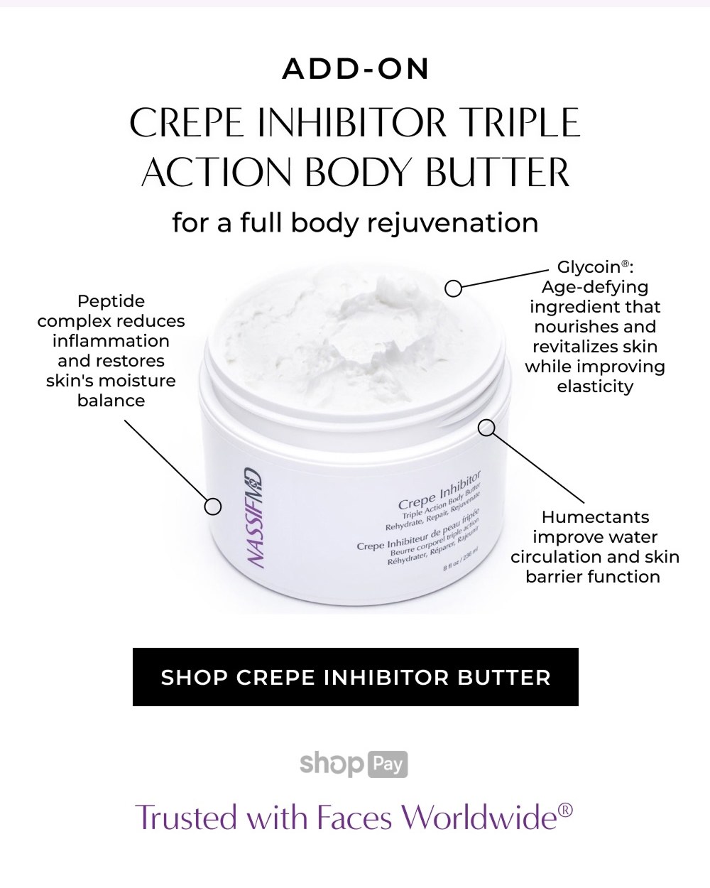 CREPE INHIBITOR TRIPLE ACTION BODY BUTTER