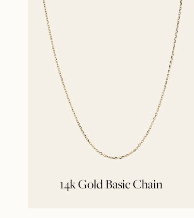 14K Gold Basic Chain
