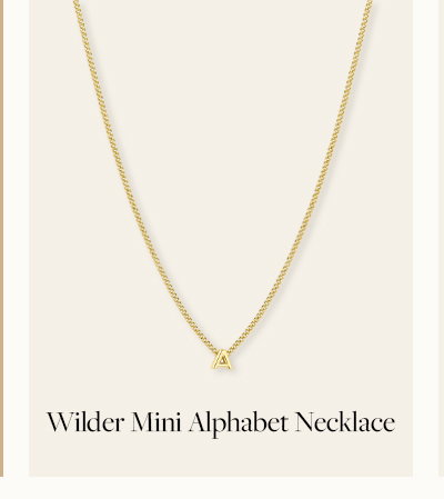 Wilder Mini Alphabet Necklace