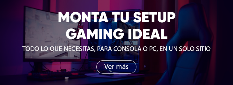 Monta tu setup gaming ideal. Todo lo que necesitas, para consola o PC, en un solo sitio