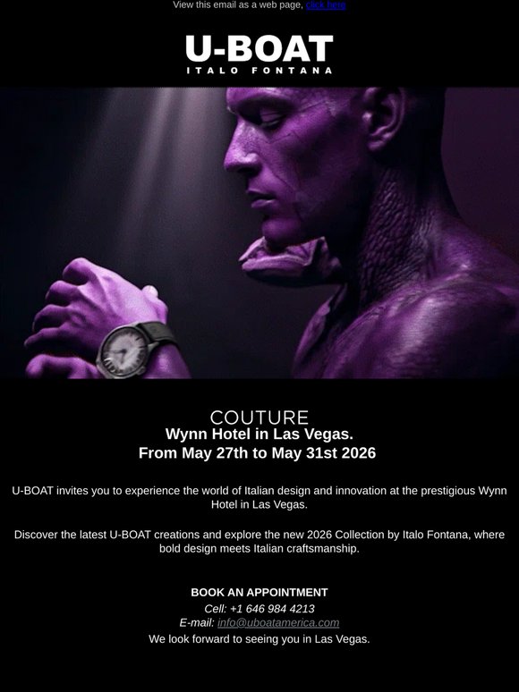 U-BOAT Couture 2026 | Wynn Las Vegas