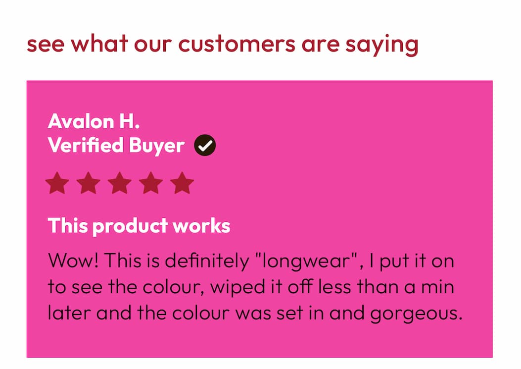 Review 1 | Bold Longwear Lipstick | DB Cosmetics