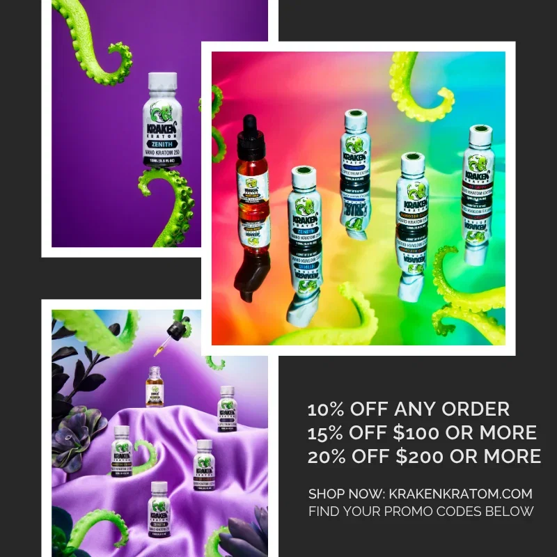 All weekend at Kraken -- TRIPLE DEALS -- 10% off any order, 15% off over $100, 20% off over $200 - GET KRAKEN